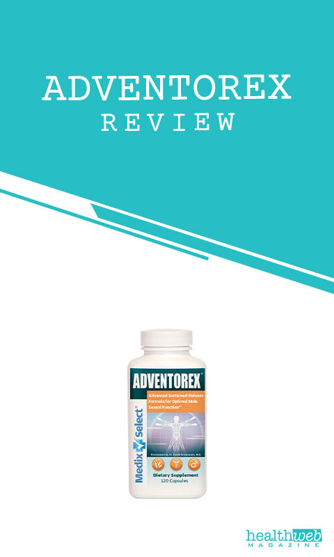 Adventorex Review – Male Sexual Health & Circulatory Support Supplement Bottle