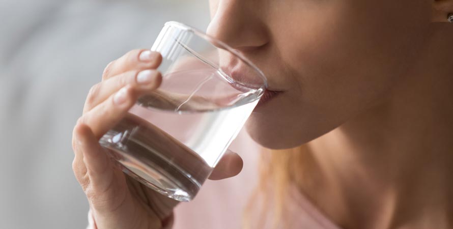 Hydrate with water