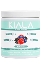 Kiala Super Greens Review – Greens Supplement Bottle Image