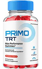 Primo TRT Gummies Bottle – Natural Men’s Health Supplement