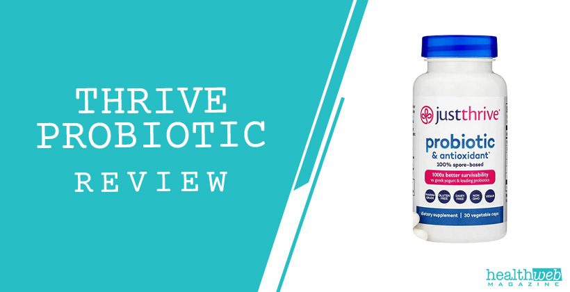 Just Thrive Probiotic Review – Digestive Health Supplement Bottle