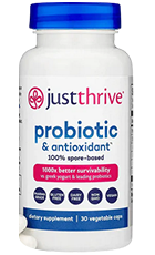Just Thrive Probiotic Review – Digestive Health Supplement Bottle