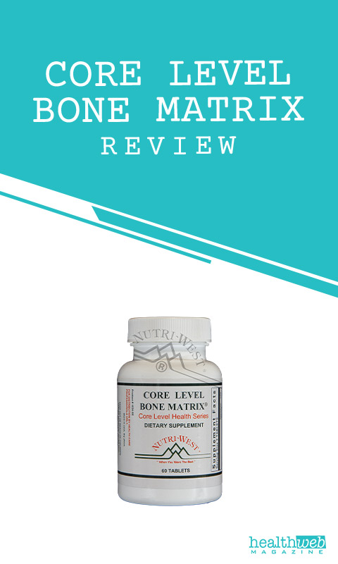 Core Level Bone Matrix Review – Nutri-West Bone Health Support Supplement Bottle