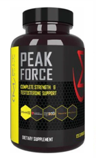 Peak Force Review – Peak Force Testosterone and Strength Support Supplement Bottle