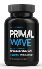 Primal Wave Review – Natural Male Vitality & Energy Support Supplement Bottle