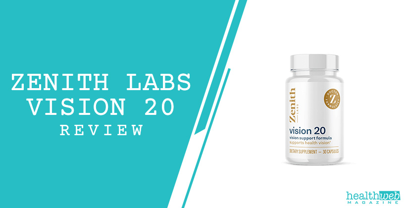 Zenith Labs Vision 20 Review – Eye Health Support Supplement Bottle