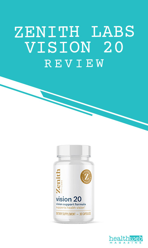 Zenith Labs Vision 20 Review – Eye Health Support Supplement Bottle