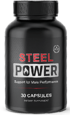 Steel Power Review -Supplement Bottle for Male Vitality and Performance Support