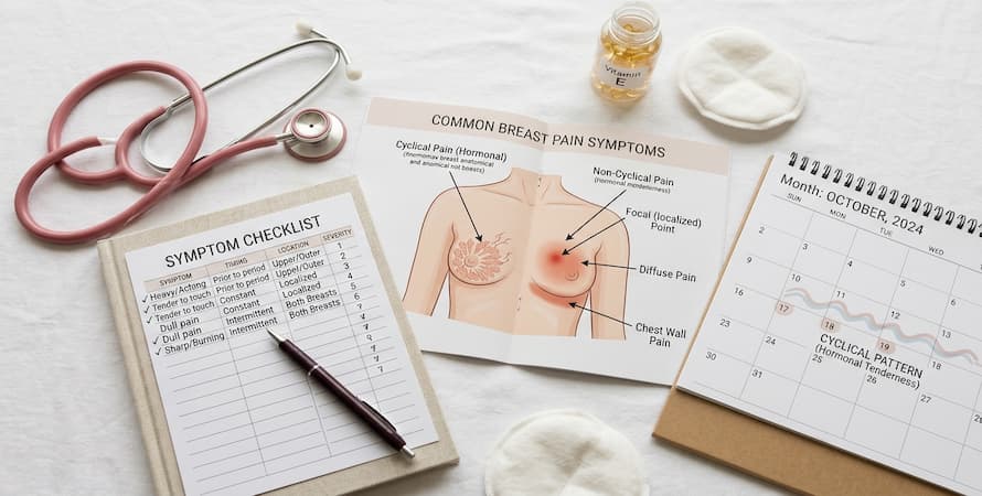 Most Common Breast Pain Symptoms – Signs and Causes