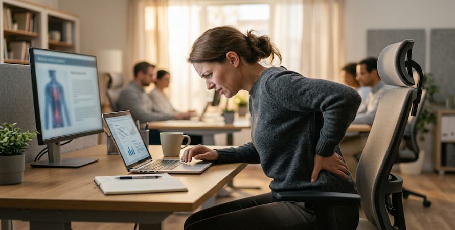 Poor Posture and Tailbone Pain Without Injury – How Slouching Causes Coccyx Pain