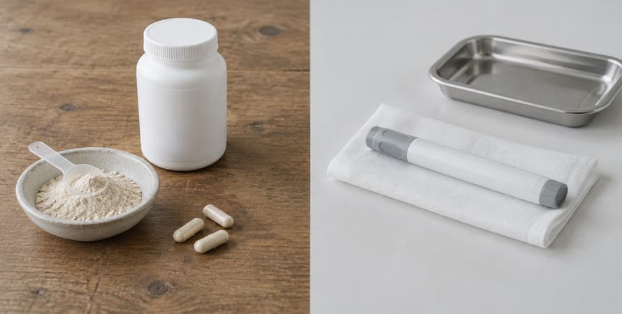 Prescription GLP-1 receptor agonists vs over-the-counter strategies