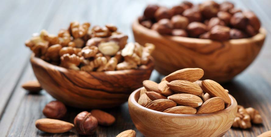 almonds and walnuts – raise testosterone levels