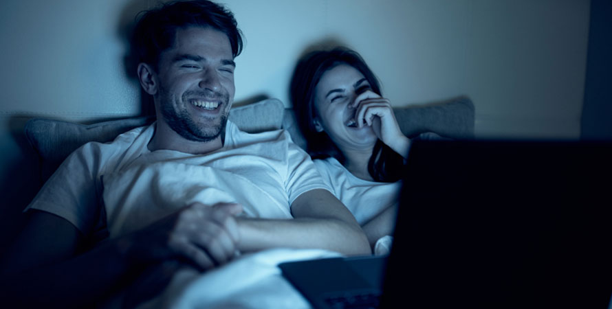 Watch A Movie In Bed