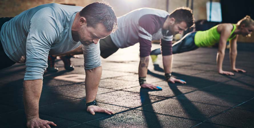 Proper form of pushups