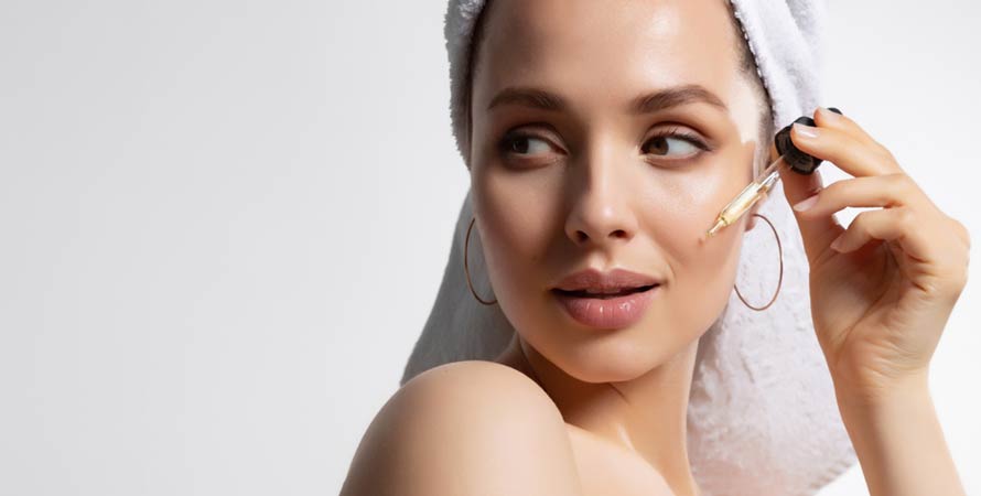 using a wrinkle serum